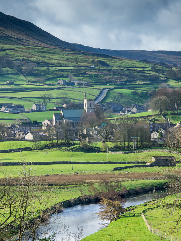 Hawes and the River Ure, Wensleydale
