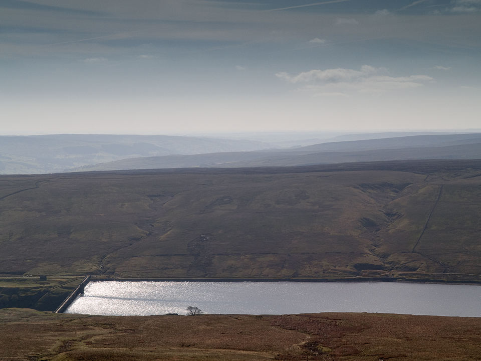 Angram reservoir from Little Whernside