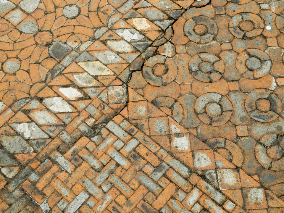Altar floor tiles, Fountains Abbey