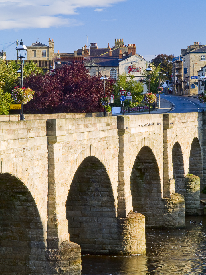 Wetherby town from the bridge
