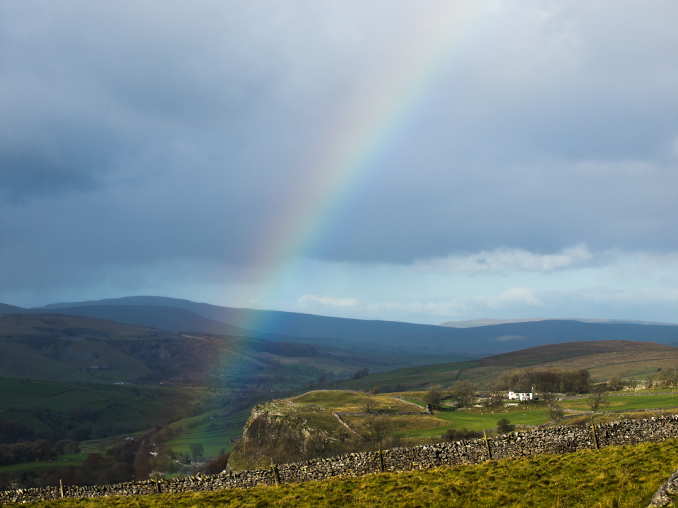Shower clouds over Ribblesdale