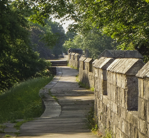 The city walls, York