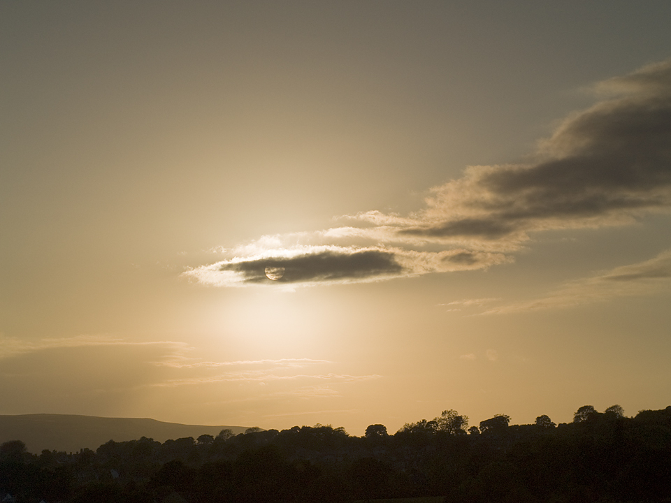Sunset over Burley moor from Guiseley