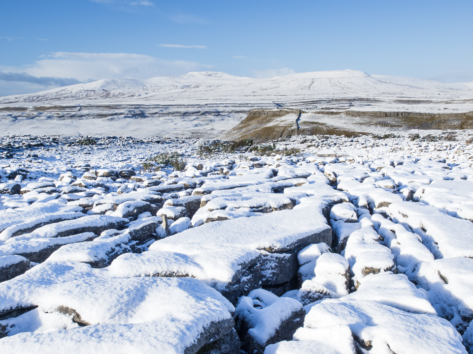 Ingleborough and Simon Fell from Moughton Scar