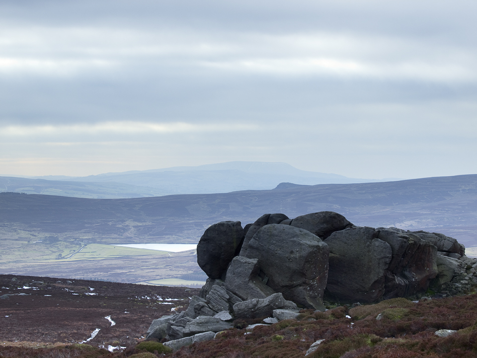 Rocky outcrop on Simon's Seat